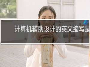 计算机辅助设计的英文缩写是