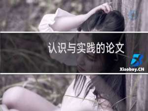 认识与实践的论文