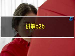 讲解b2b