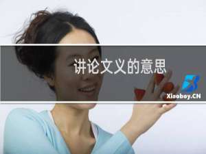 讲论文义的意思