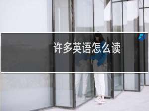 许多英语怎么读