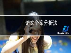 论文个案分析法