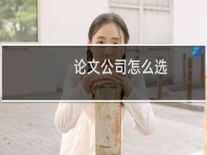 论文公司怎么选