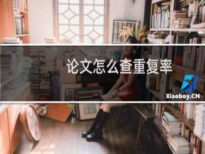 论文怎么查重复率