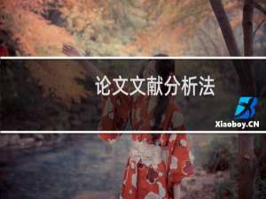 论文文献分析法