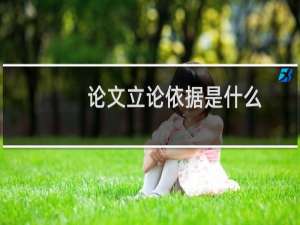 论文立论依据是什么