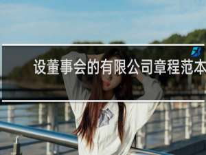 设董事会的有限公司章程范本