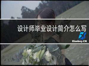 设计师毕业设计简介怎么写