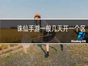 诛仙手游一般几天开一个区