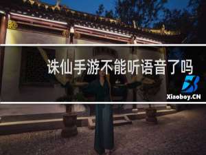 诛仙手游不能听语音了吗