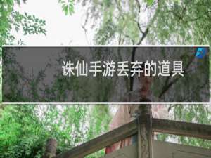 诛仙手游丢弃的道具