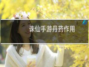 诛仙手游丹药作用