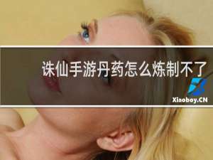 诛仙手游丹药怎么炼制不了