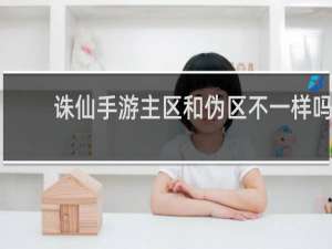 诛仙手游主区和伪区不一样吗