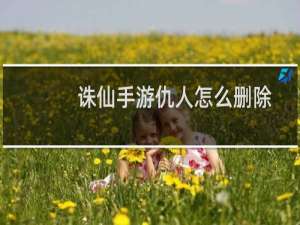 诛仙手游仇人怎么删除