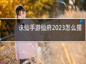 诛仙手游仙府2023怎么摆