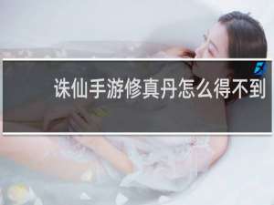 诛仙手游修真丹怎么得不到