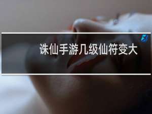 诛仙手游几级仙符变大