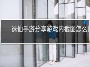 诛仙手游分享游戏内截图怎么搞