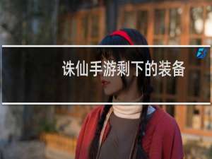 诛仙手游剩下的装备