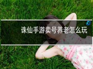 诛仙手游卖号养老怎么玩