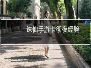 诛仙手游卡彻夜经验