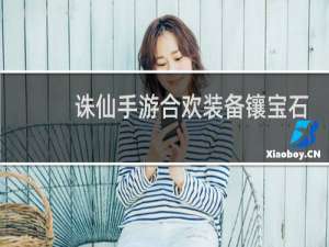 诛仙手游合欢装备镶宝石