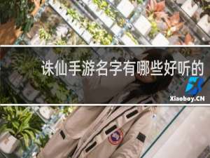 诛仙手游名字有哪些好听的