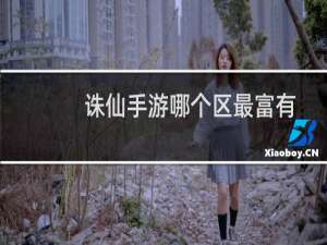 诛仙手游哪个区最富有