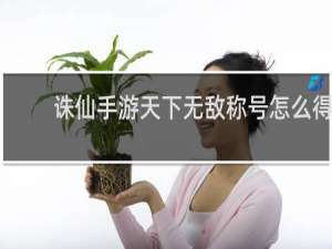 诛仙手游天下无敌称号怎么得