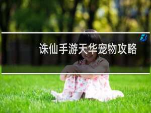 诛仙手游天华宠物攻略