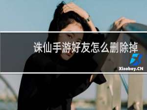 诛仙手游好友怎么删除掉
