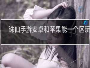 诛仙手游安卓和苹果能一个区玩吗