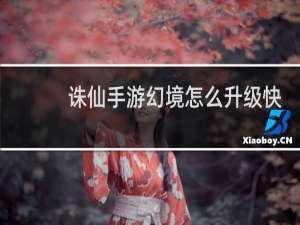 诛仙手游幻境怎么升级快