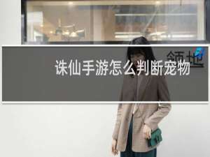 诛仙手游怎么判断宠物
