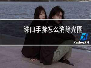 诛仙手游怎么消除光圈