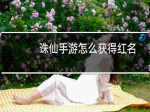 诛仙手游怎么获得红名