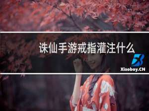 诛仙手游戒指灌注什么