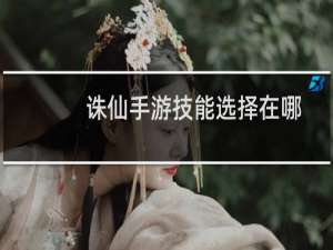 诛仙手游技能选择在哪