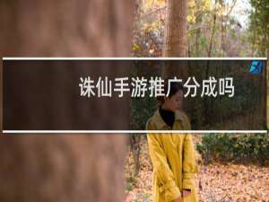 诛仙手游推广分成吗