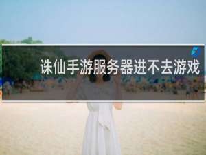诛仙手游服务器进不去游戏