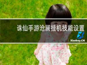 诛仙手游沧澜挂机技能设置