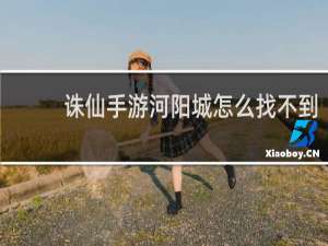 诛仙手游河阳城怎么找不到
