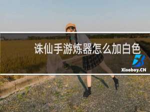 诛仙手游炼器怎么加白色
