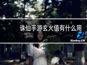 诛仙手游玄火值有什么用