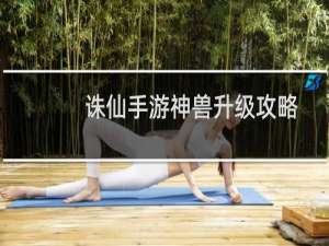 诛仙手游神兽升级攻略