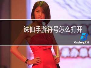 诛仙手游符号怎么打开