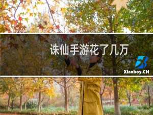 诛仙手游花了几万
