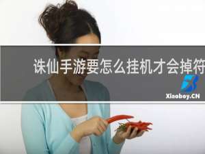 诛仙手游要怎么挂机才会掉符