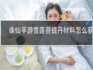 诛仙手游雪莲菩提丹材料怎么获得